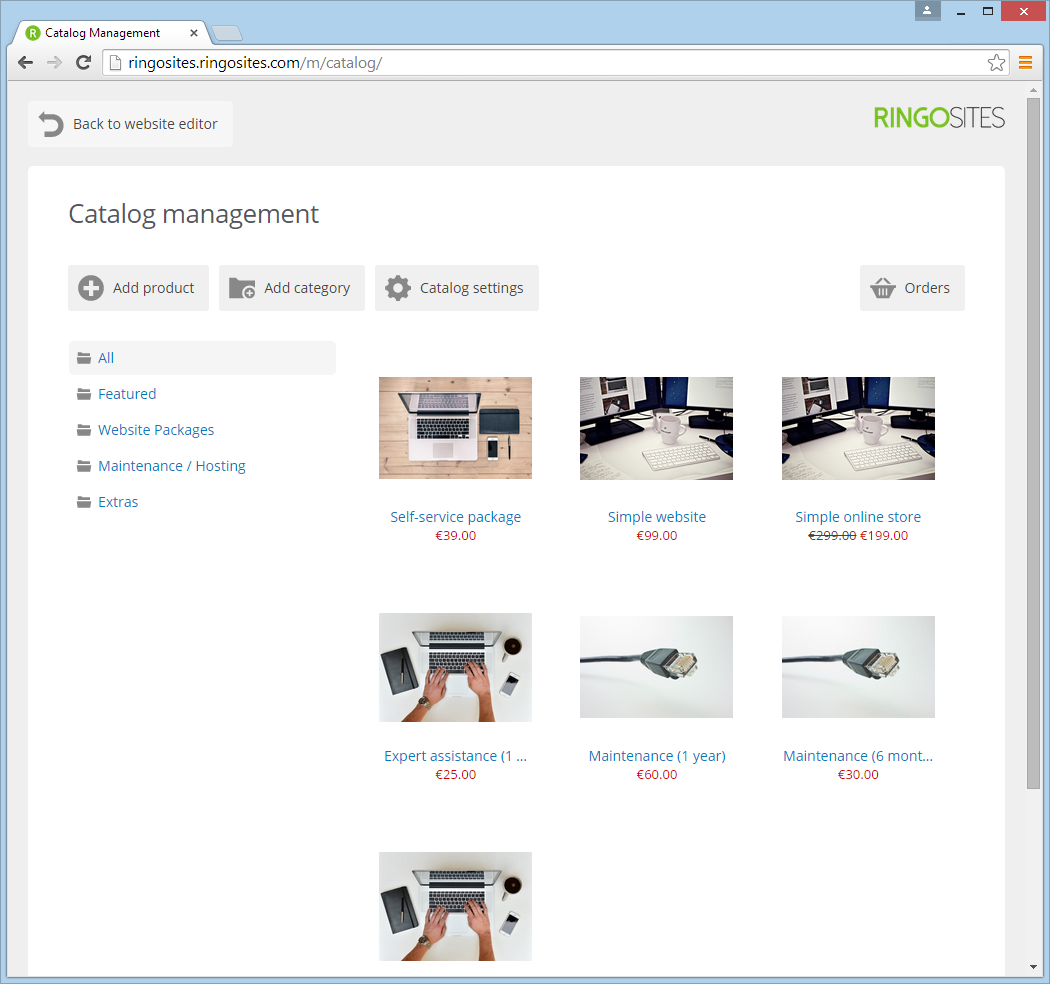 Fully re-branded interface