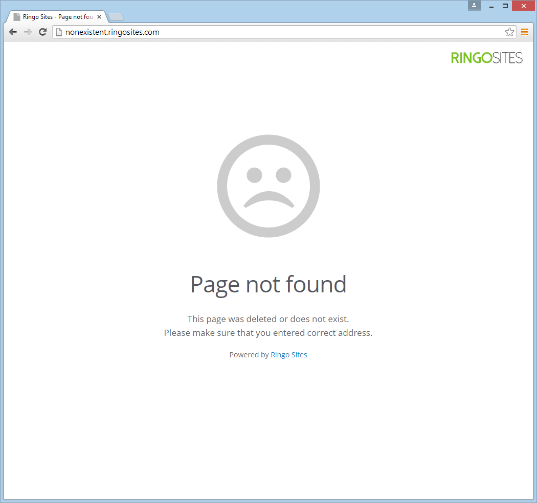 Fully re-branded error pages